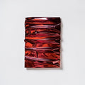 Red sculptural work by Jason Adkins